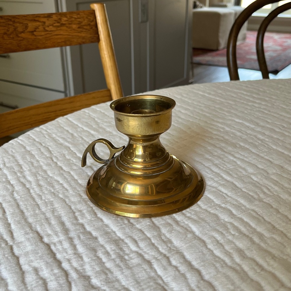 Vintage Brass Candle Holder